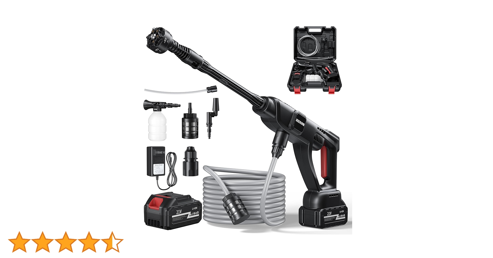 Amazon | 高圧洗浄機 コードレス 充電式【2025新登場強化版